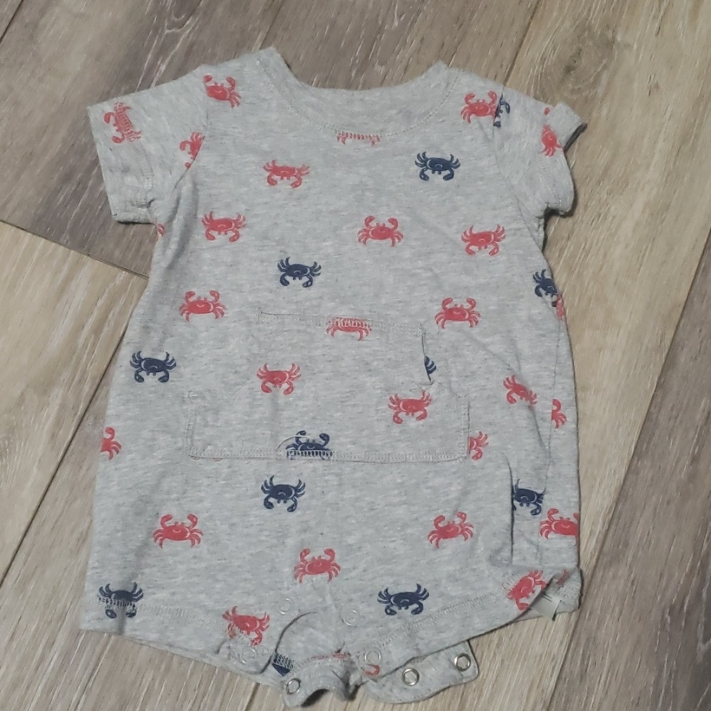2 Carter's Infant Boys Rompers - Picture 2 of 3
